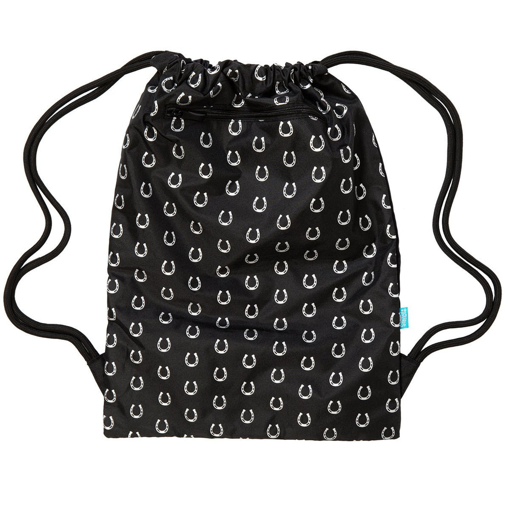 Black & White Horses Drawstring Bag - The Glamorous Grub