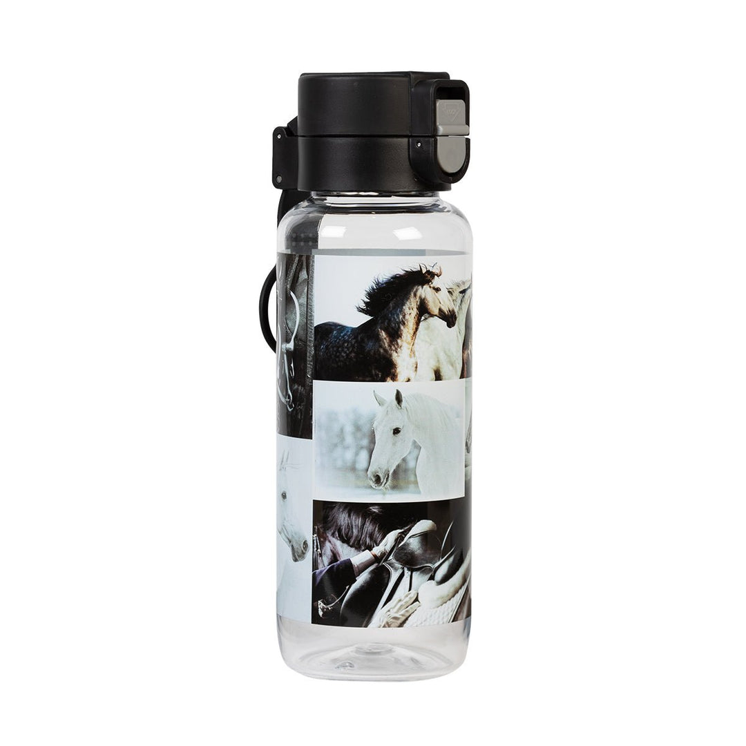 Black & White Horses Water Bottle - The Glamorous Grub