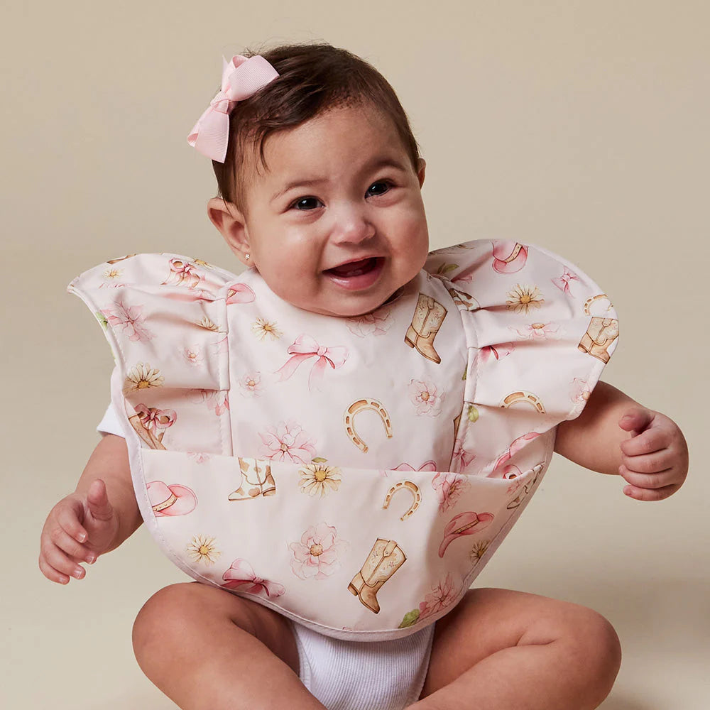 Boots &amp; Bows Snuggle Bib