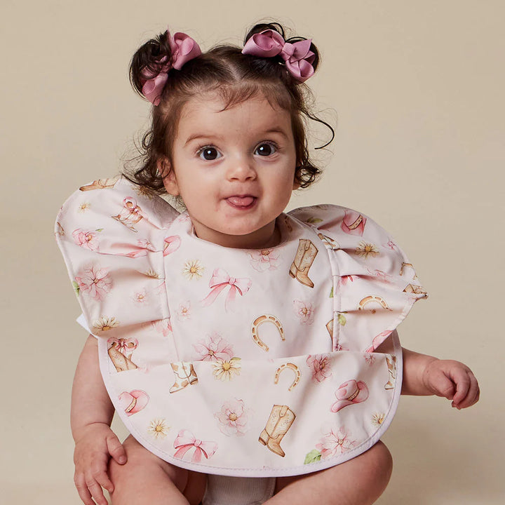 Boots &amp; Bows Snuggle Bib