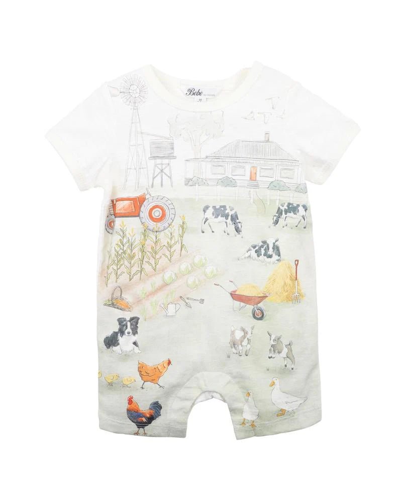Chester Farm Short Sleeved Romper - The Glamorous Grub