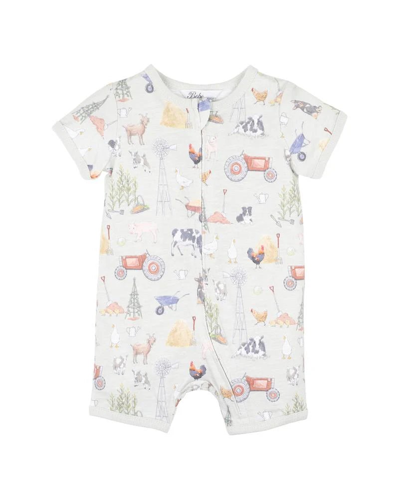 Chester Short Sleeved Romper - The Glamorous Grub
