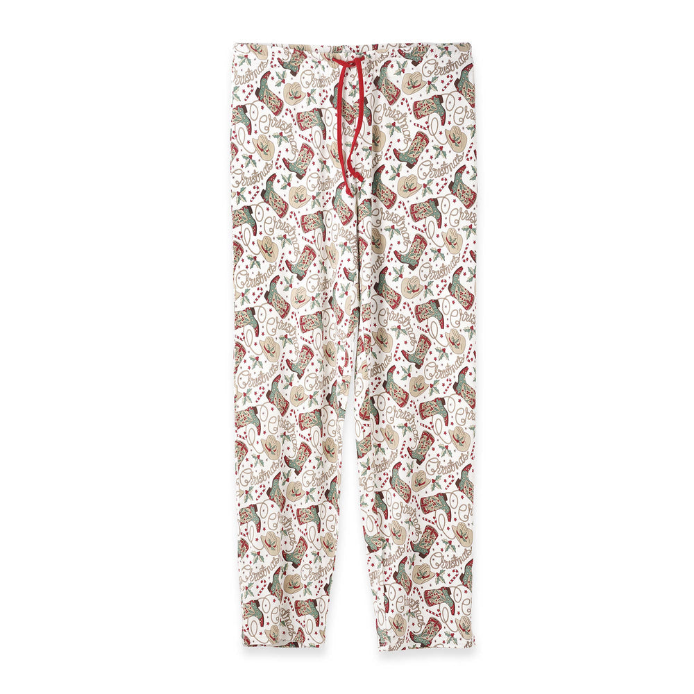 Christmas Boots Bamboo Pj Pants - Unisex - The Glamorous Grub