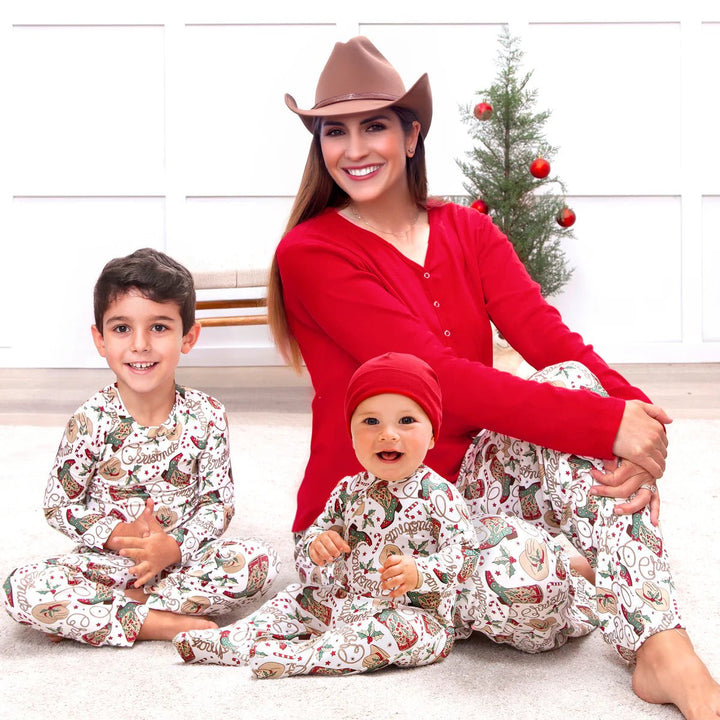 Christmas Boots Bamboo Romper - The Glamorous Grub
