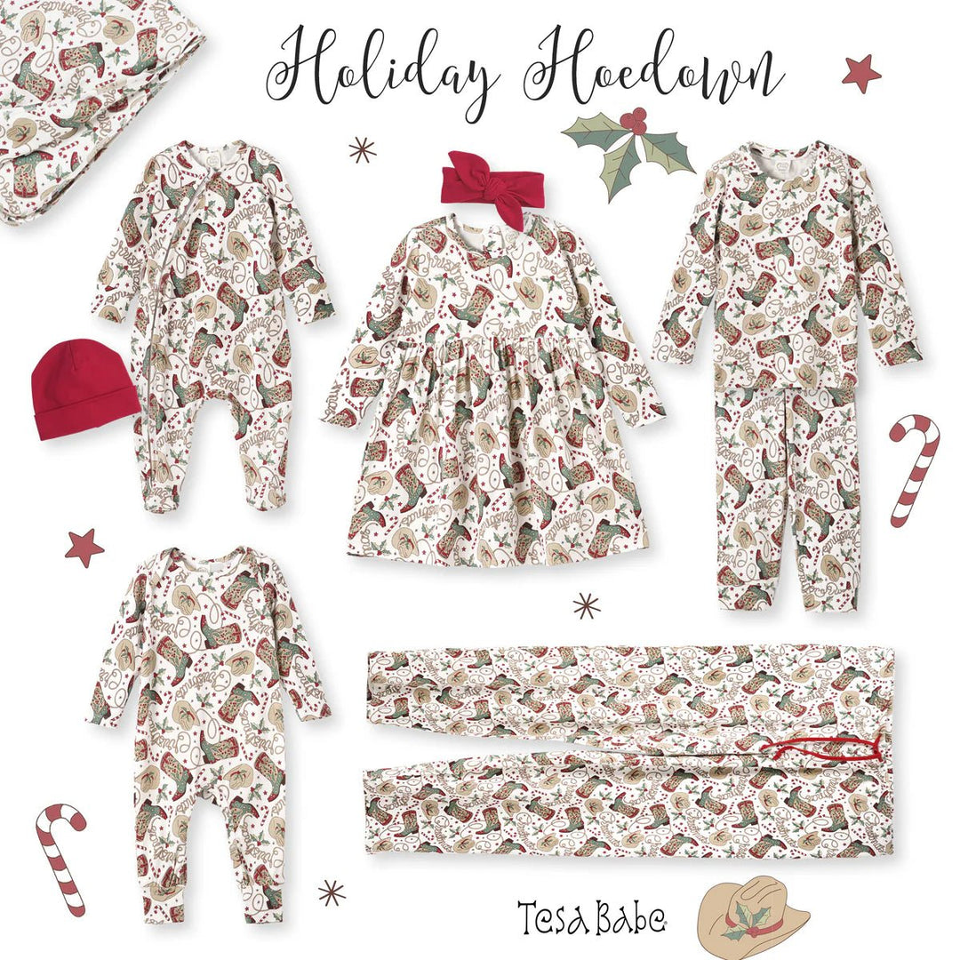 Christmas Boots Bamboo Romper - The Glamorous Grub