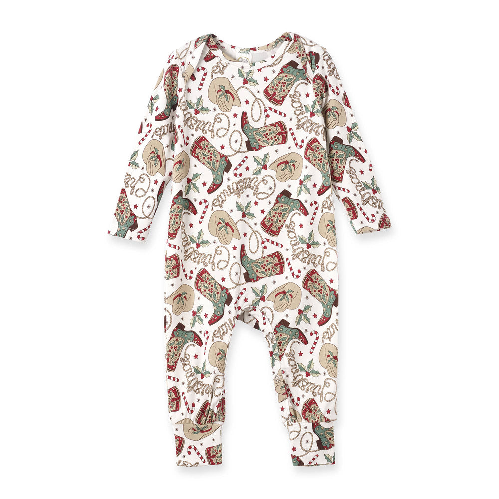 Christmas Boots Bamboo Romper - The Glamorous Grub