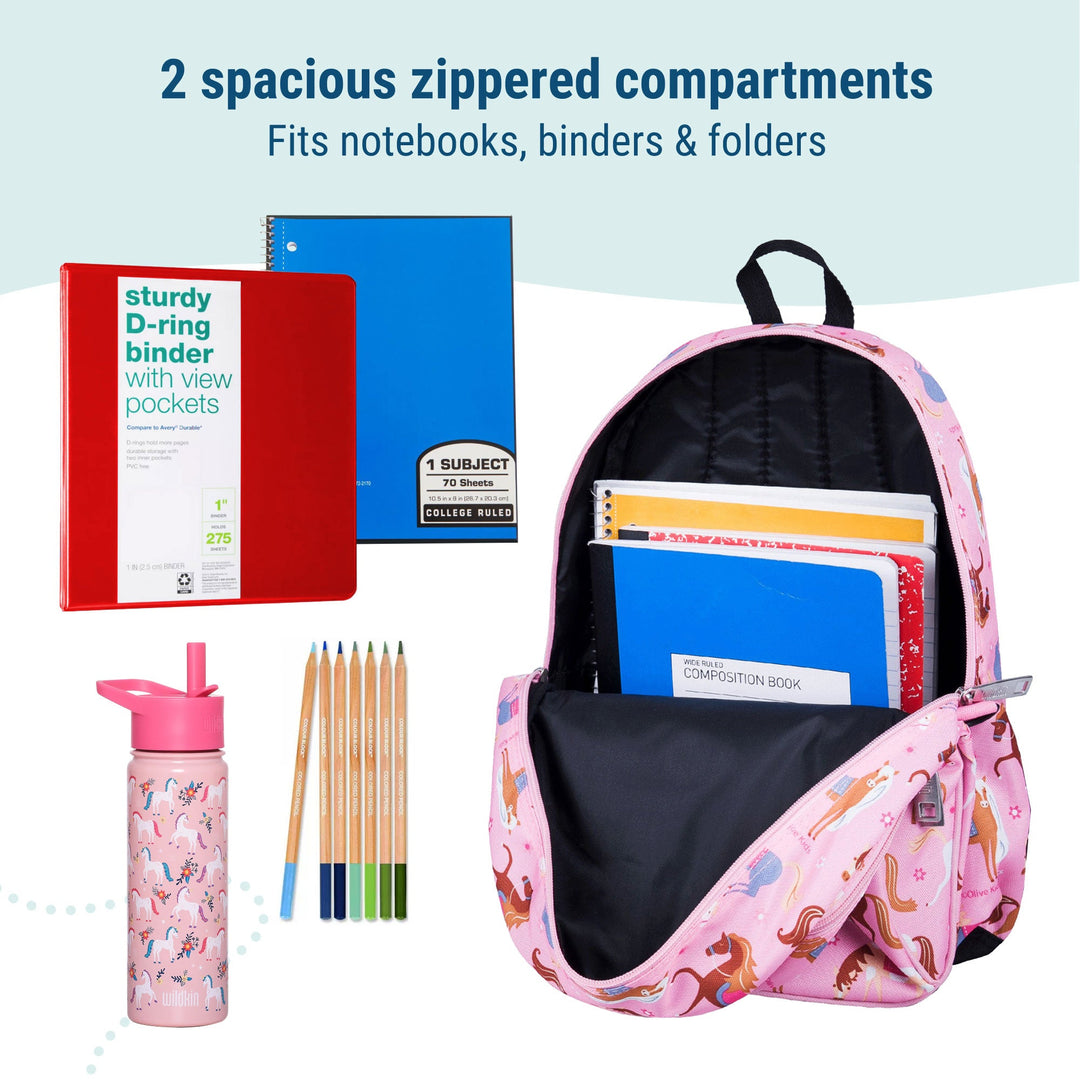 Colourful Horses Backpack - The Glamorous Grub