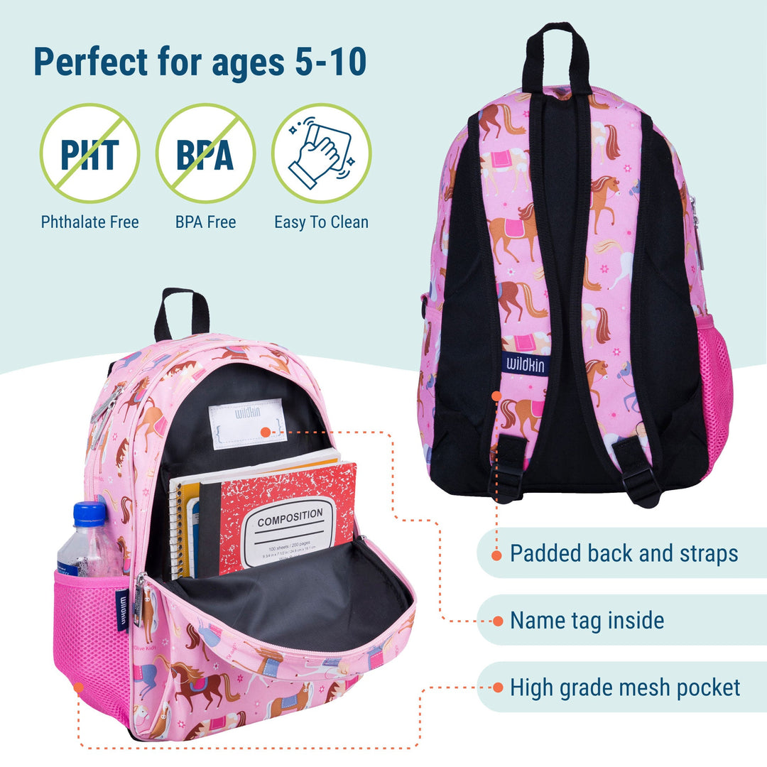 Colourful Horses Backpack - The Glamorous Grub