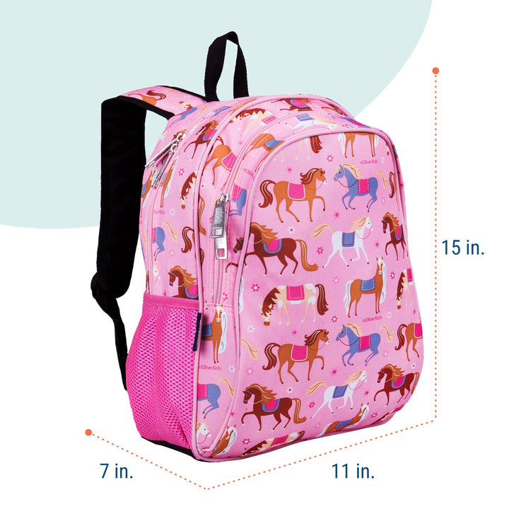 Colourful Horses Backpack - The Glamorous Grub
