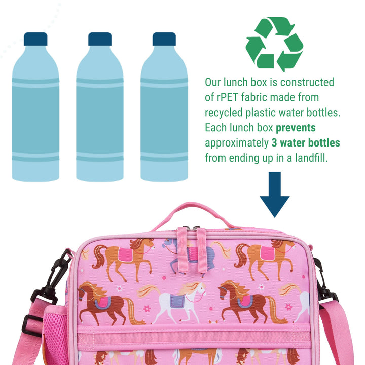 Colourful Horses ECO rPET Next Gen Lunch Box - The Glamorous Grub