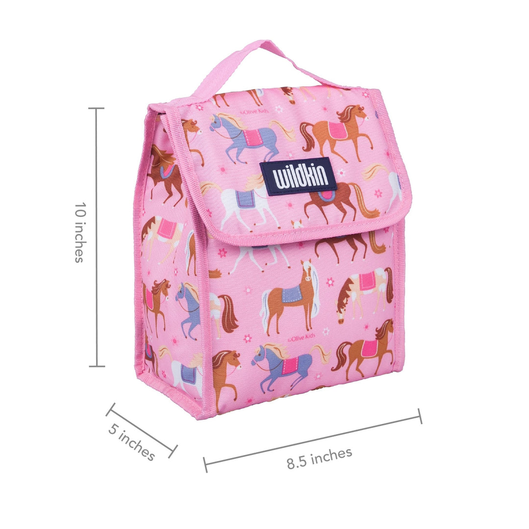 Colourful Horses Lunch Bag - The Glamorous Grub