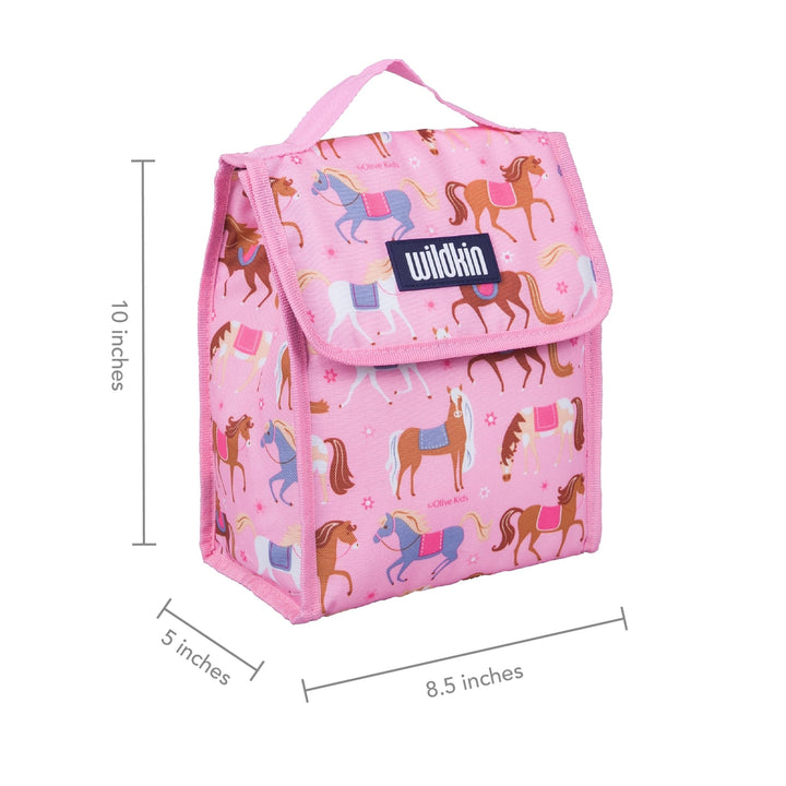 Colourful Horses Lunch Bag - The Glamorous Grub