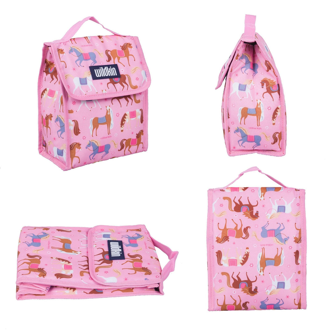 Colourful Horses Lunch Bag - The Glamorous Grub
