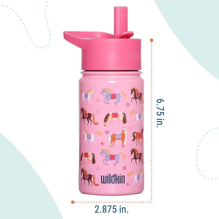 Colourful Horses Steel Water Bottle - The Glamorous Grub