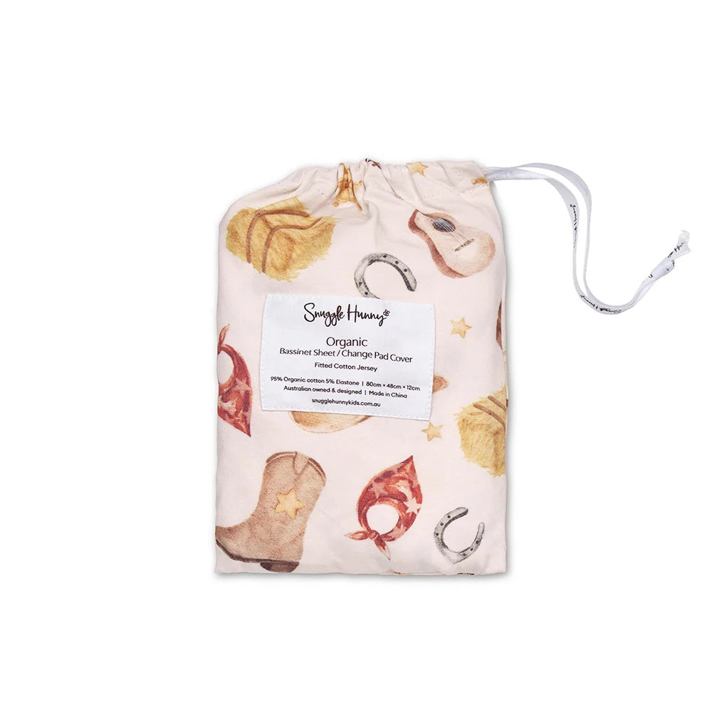 Cowboy Organic Bassinet Sheet / Change Pad Cover