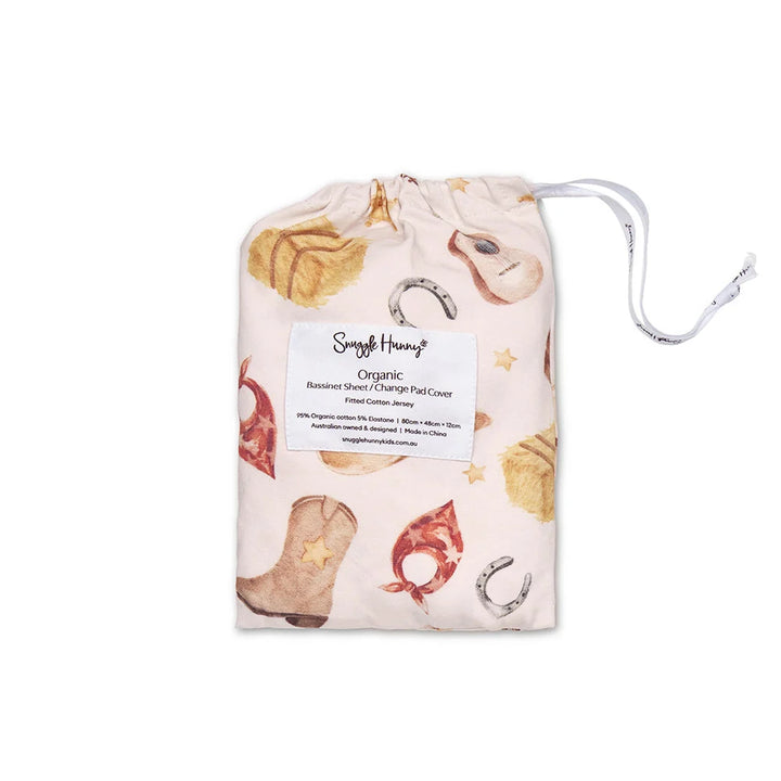 Cowboy Organic Bassinet Sheet / Change Pad Cover