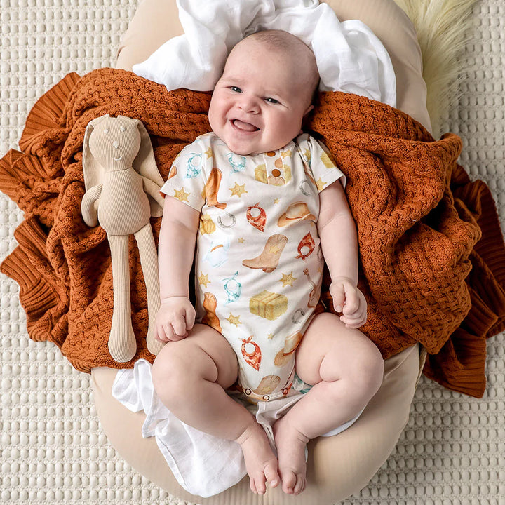 Cowboy Short Sleeve Organic Bodysuit