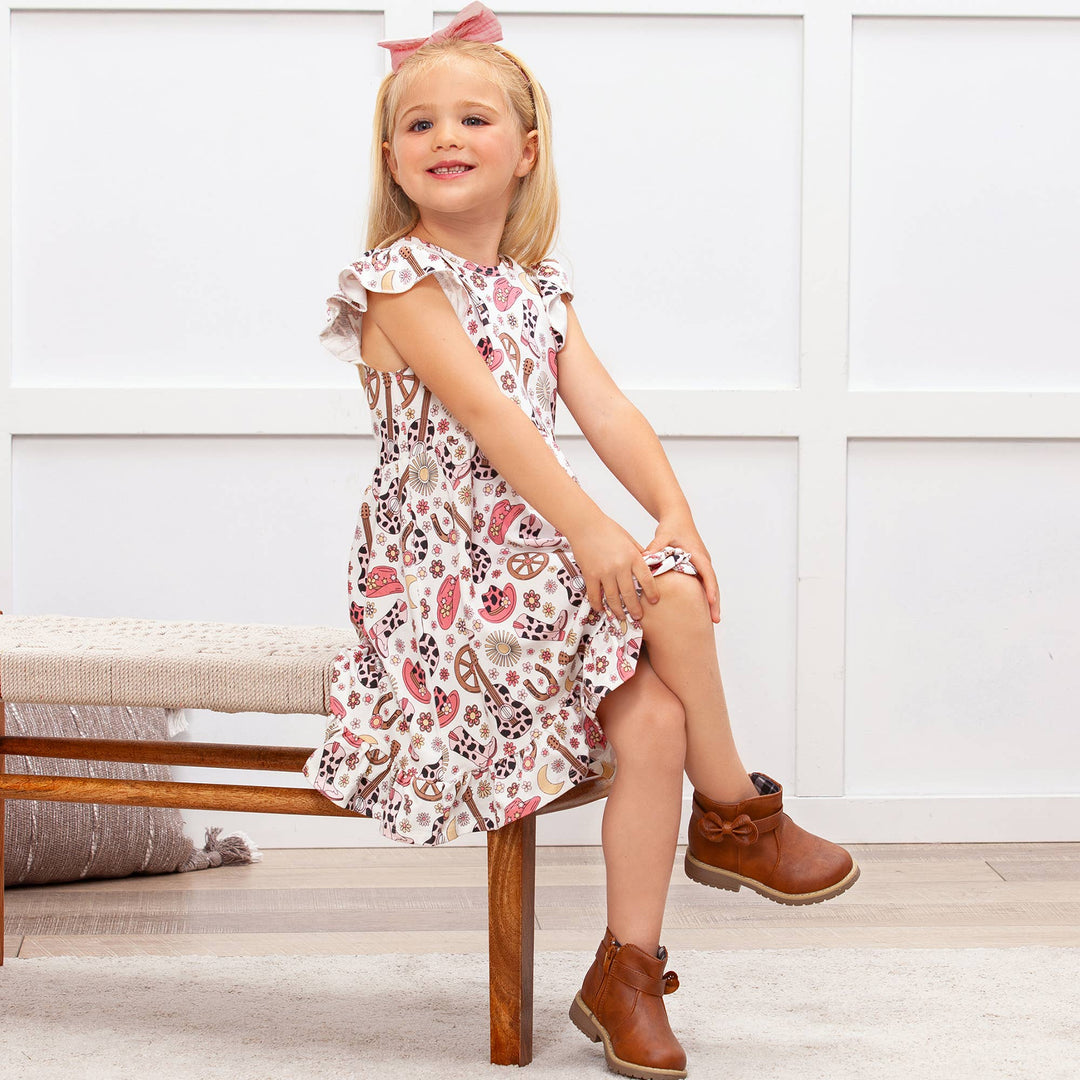 Cowgirl Cutie Bamboo Twirl Dress - The Glamorous Grub