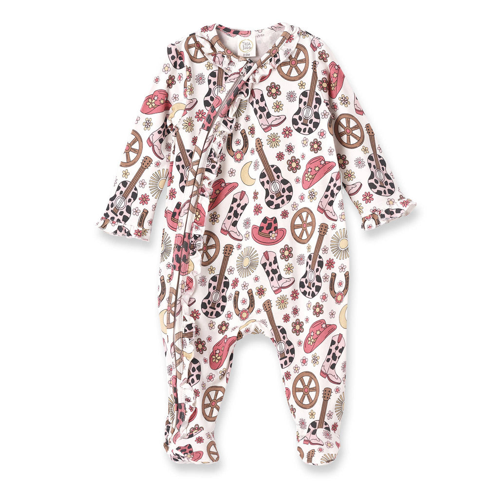 Cowgirl Cutie Bamboo Zipper Romper - The Glamorous Grub