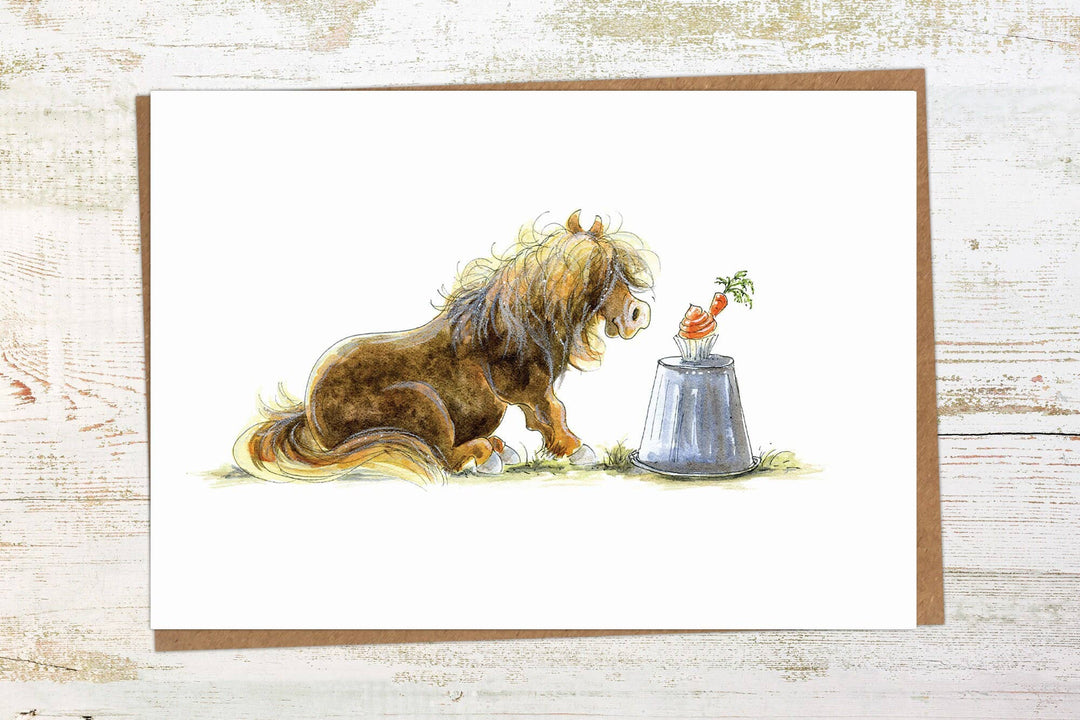 Cupcake Pony Card - The Glamorous Grub