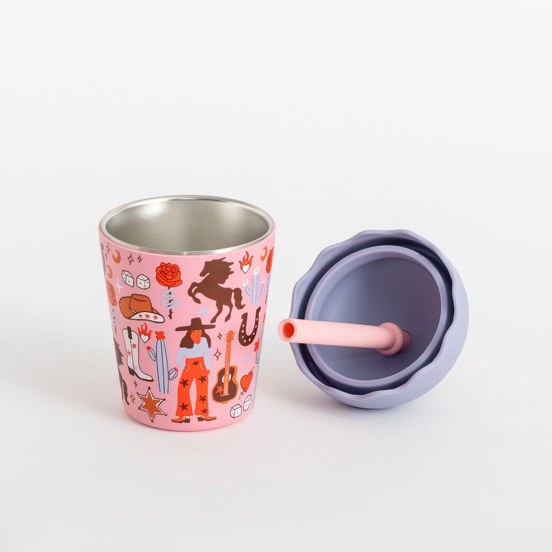 Cowgirl Smoothie Cup & Straw 200ml