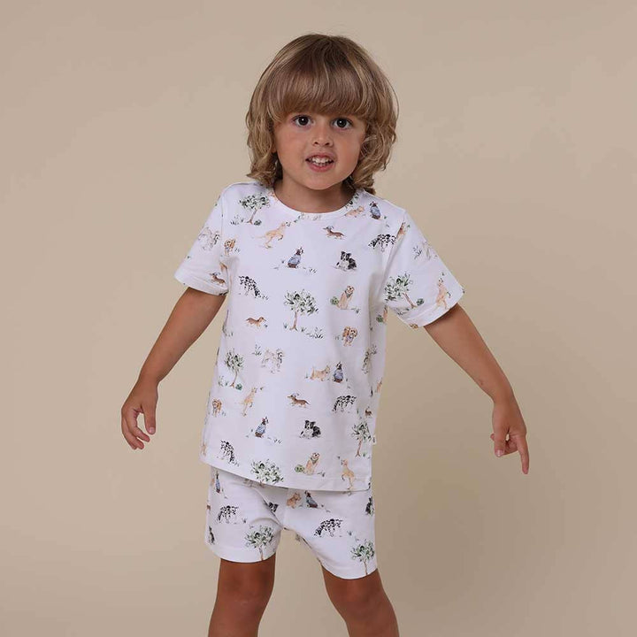 Dog Park Organic Kids PJ Set - The Glamorous Grub