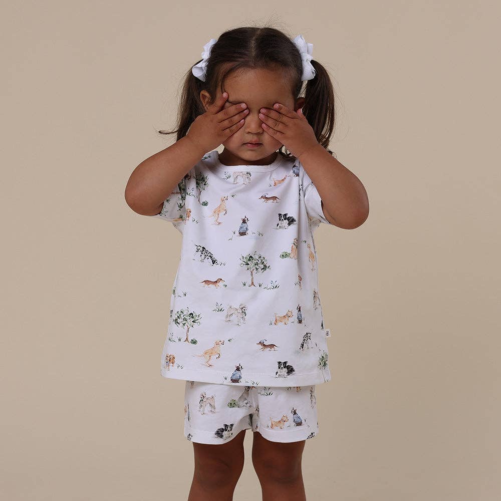 Dog Park Organic Kids PJ Set - The Glamorous Grub