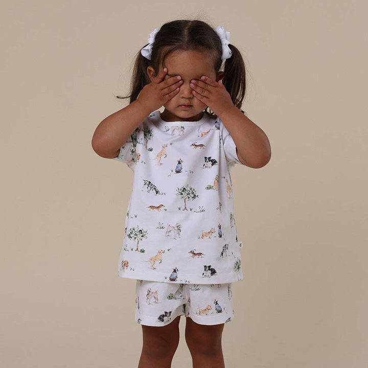 Dog Park Organic Kids PJ Set - The Glamorous Grub