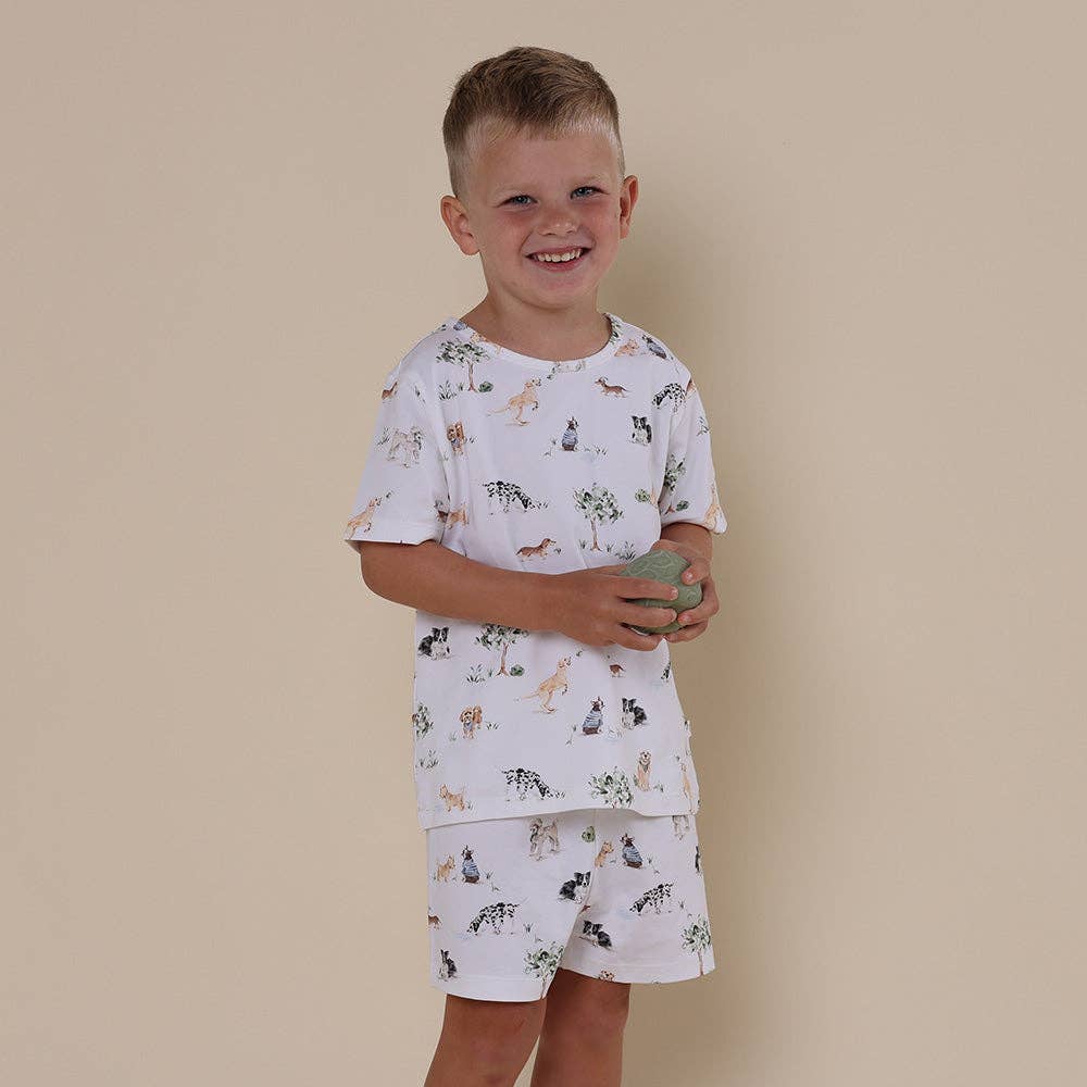 Dog Park Organic Kids PJ Set - The Glamorous Grub