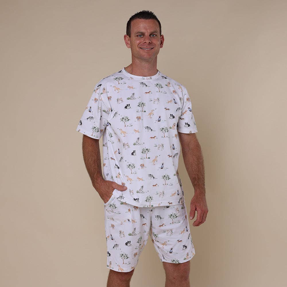 Dog Park Organic Mens PJ Set - The Glamorous Grub