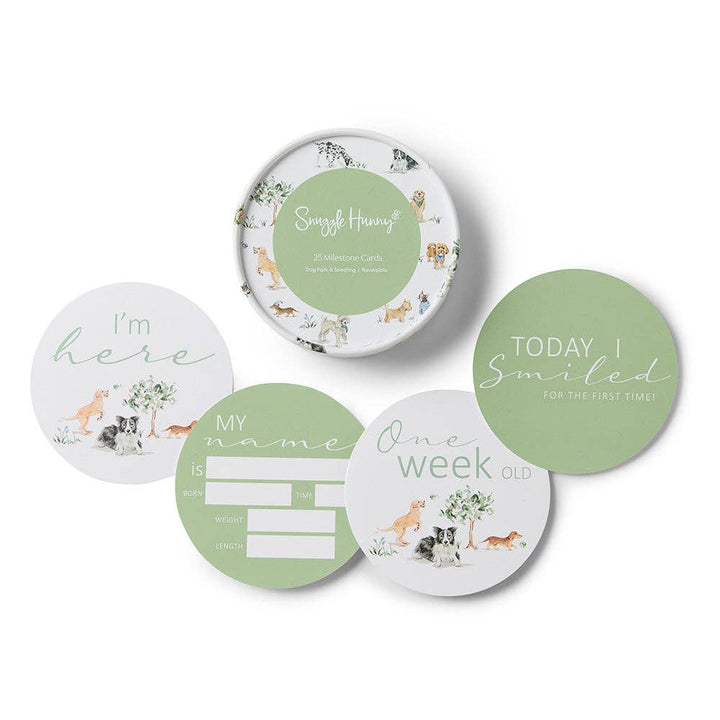 Dog Park & Seedling Reversible Milestone Cards - The Glamorous Grub