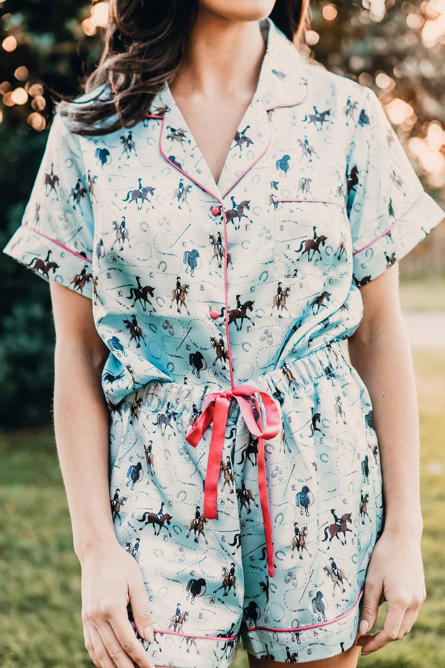 Dressage Dreams Short Pyjama Set - The Glamorous Grub