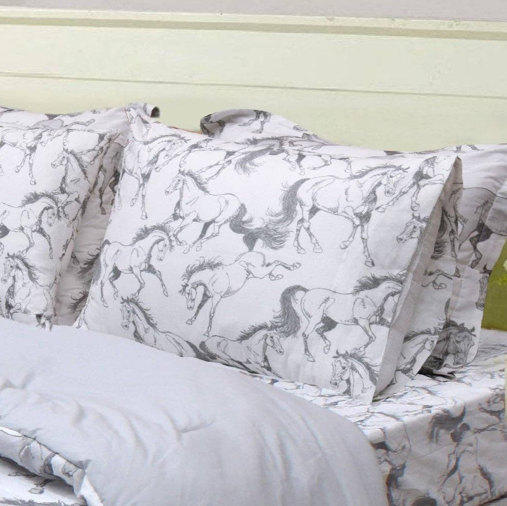 Elegant Horse 100% Cotton Sheet Set - King - The Glamorous Grub