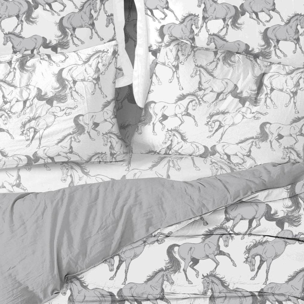 Elegant Horse 100% Cotton Sheet Set - King - The Glamorous Grub