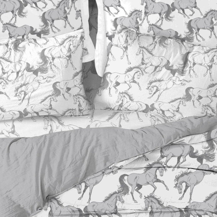 Elegant Horse 100% Cotton Sheet Set - King - The Glamorous Grub