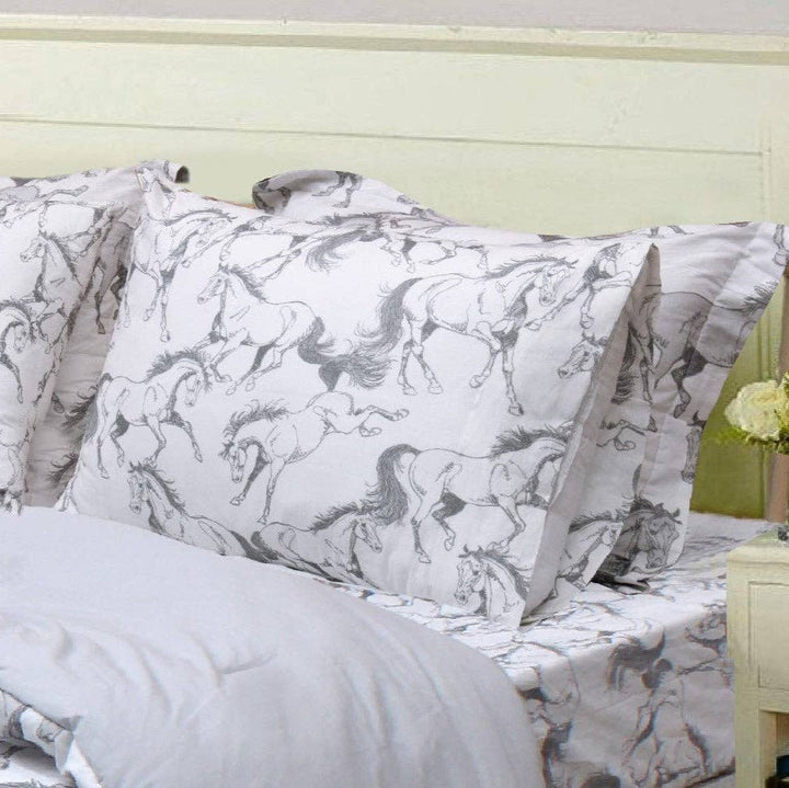Elegant Horse 100% Cotton Sheet Set - Single - The Glamorous Grub
