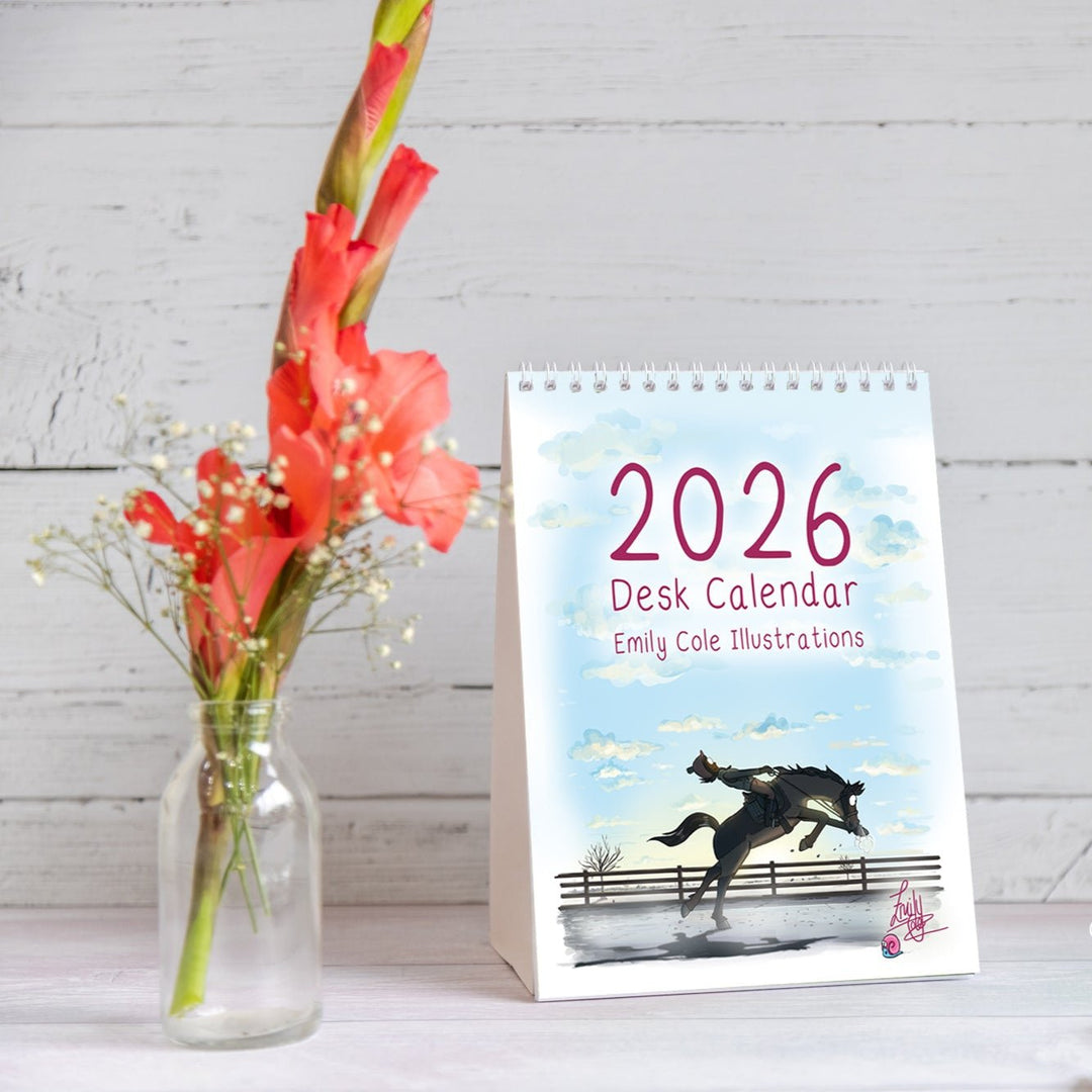 Emily Cole Illustrations – 2026 Horse Desk Calendar - The Glamorous Grub