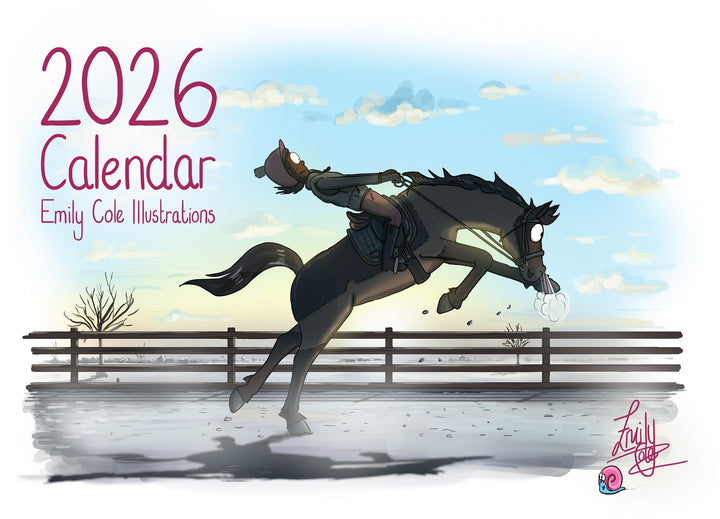 Emily Cole Illustrations – 2026 Horse Wall Calendar - The Glamorous Grub