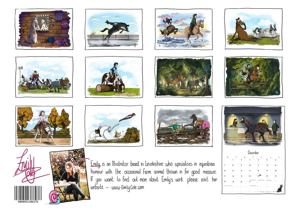 Emily Cole Illustrations – 2026 Horse Wall Calendar - The Glamorous Grub