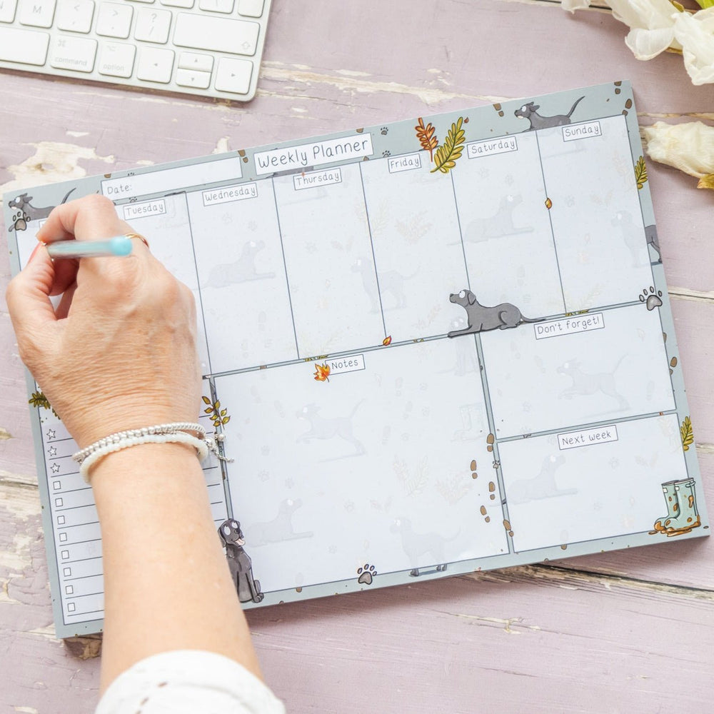 Emily Cole 'Labrador' Weekly Desk Planner - The Glamorous Grub
