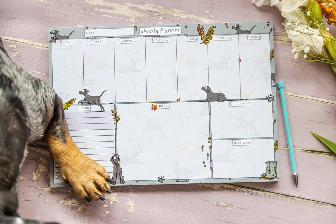 Emily Cole 'Labrador' Weekly Desk Planner - The Glamorous Grub