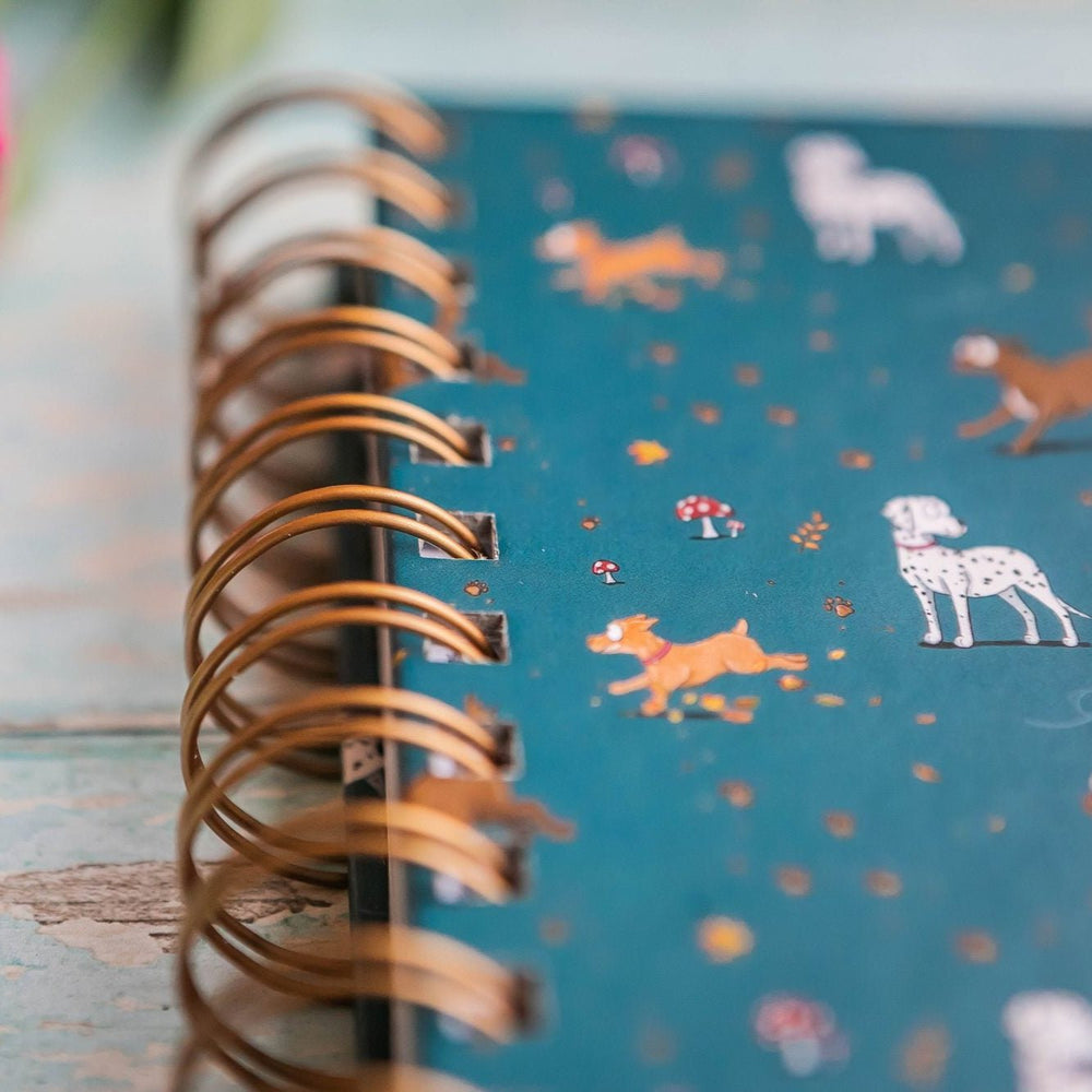 Emily Cole 'Muddy Paws A5 Hardback Notebook - The Glamorous Grub