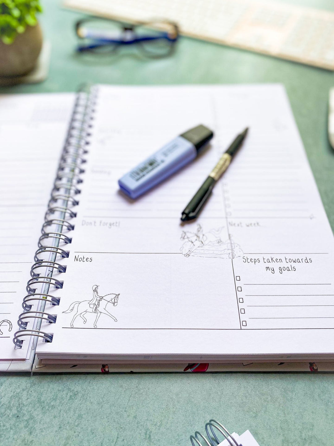 Emily Cole Weekly Planner Book - The Glamorous Grub