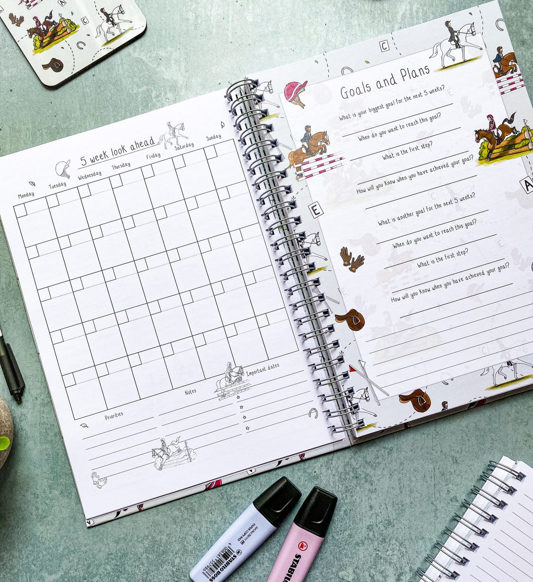 Emily Cole Weekly Planner Book - The Glamorous Grub
