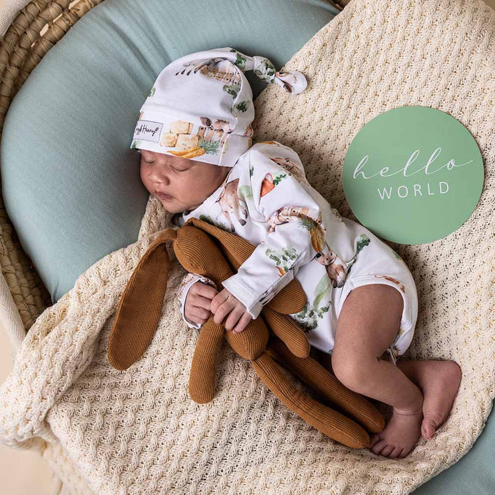 Farm Long Sleeve Organic Bodysuit - The Glamorous Grub