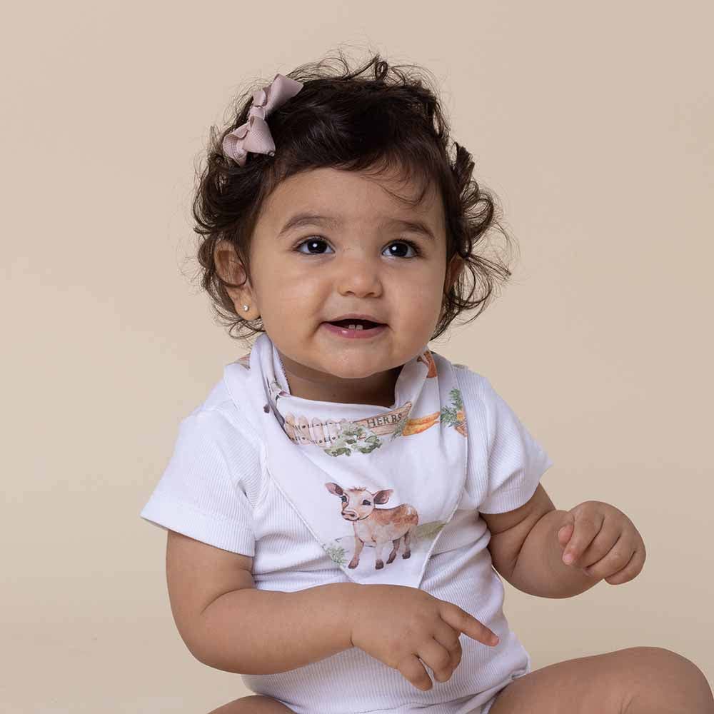 Farm Organic Dribble Bib - The Glamorous Grub