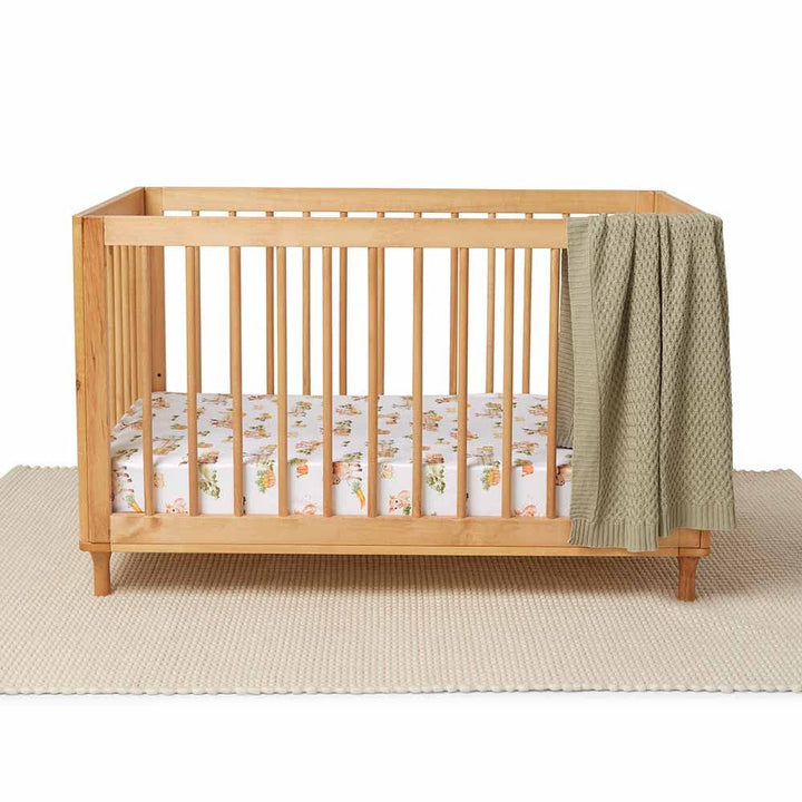 Farm Organic Fitted Cot Sheet - The Glamorous Grub