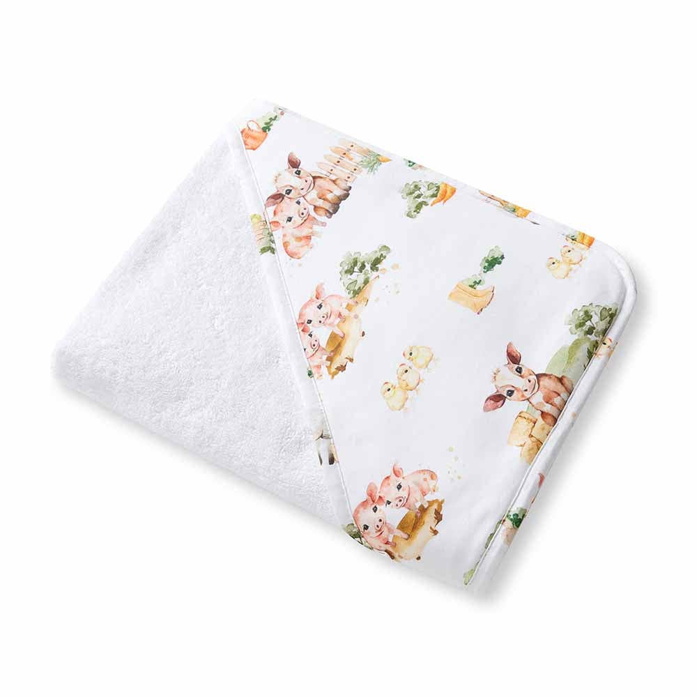 Farm Organic Hooded Baby Towel - The Glamorous Grub