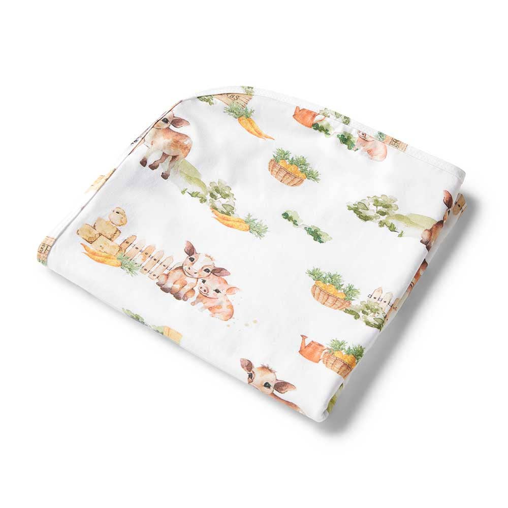 Farm Organic Jersey Wrap & Beanie Set - The Glamorous Grub