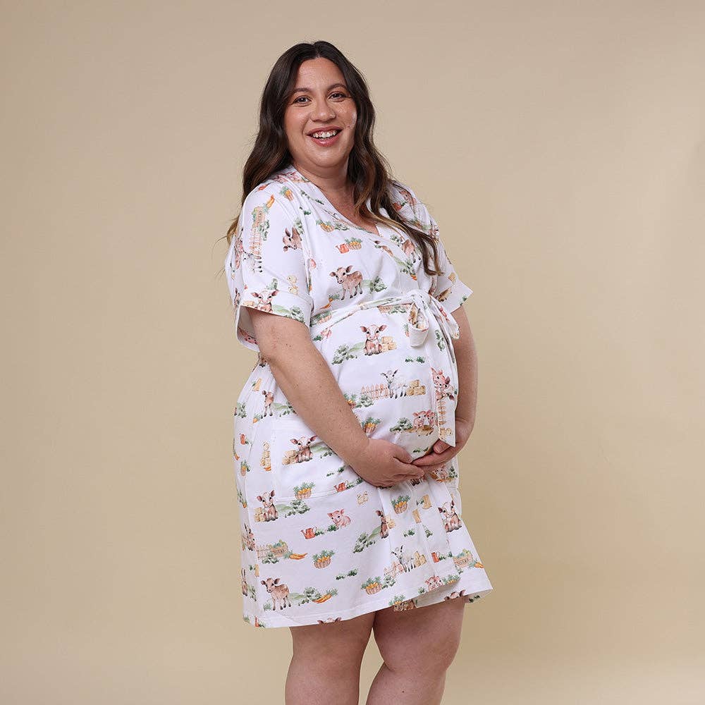 Farm Organic Maternity Robe - The Glamorous Grub